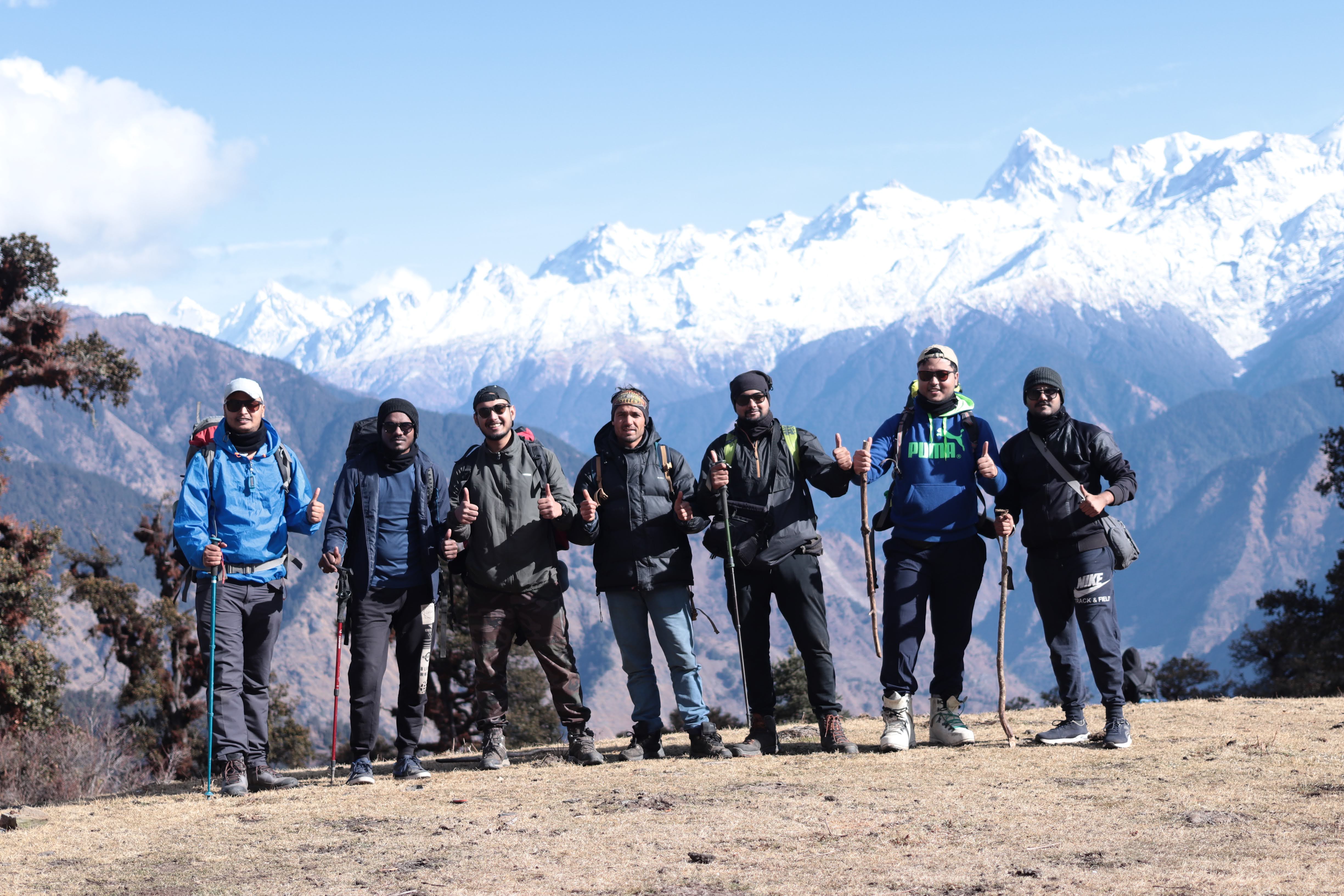 Figure 23: Our team finishing the trek in style!